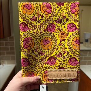 Consuela Vibrant Yellow and Pink Floral Cover